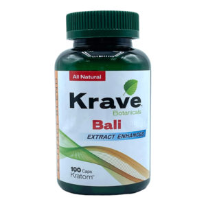 Krave Bali Extract Blend Enhanced Kratom Capsule - 100ct