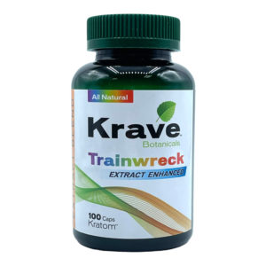 Krave Trainwreck Extract Blend Enhanced Kratom Capsule - 100ct