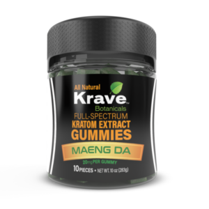 Krave Maeng Da Full Spectrum Kratom Extract Gummy - 10ct
