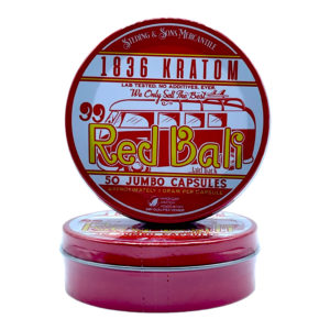 1836 Kratom 99 Red Bali Kratom Jumbo Capsules