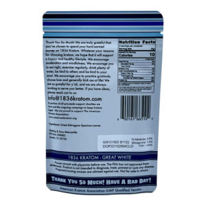 1836 Kratom Great White Kratom Powder