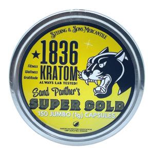 1836 Kratom SP Super Gold Kratom Jumbo Capsules