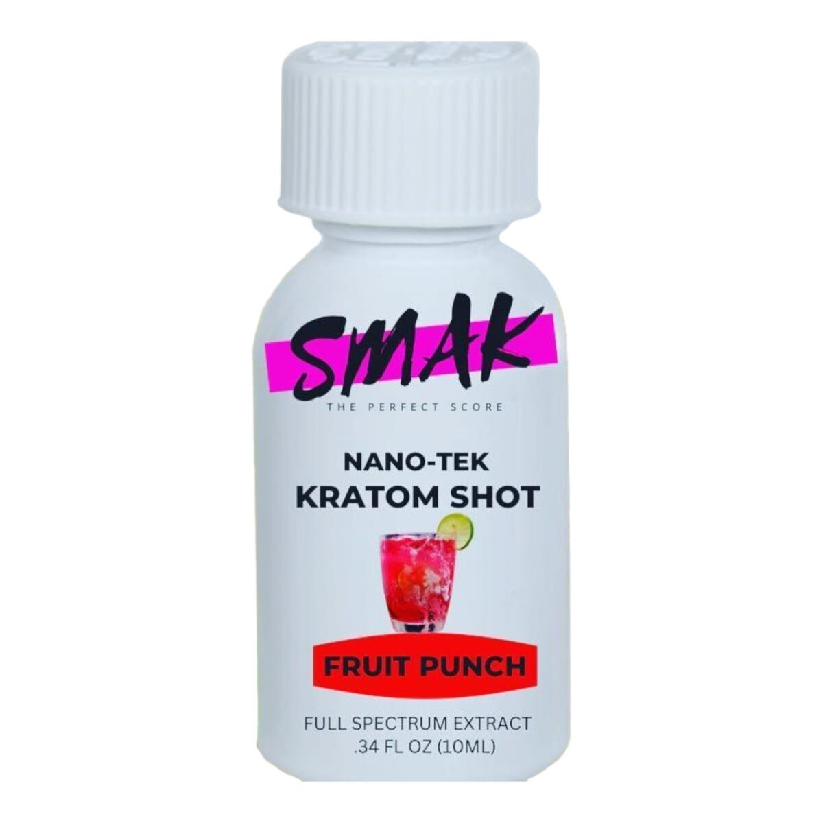 SMAK Nano Kratom Shot in Fruit Punch Flavor – 10ml