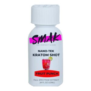 SMAK Nano Kratom Shot in Fruit Punch Flavor - 10ml