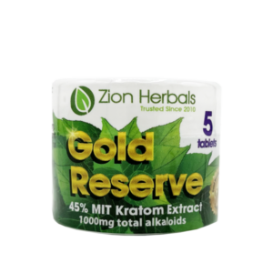 Zion Herbals Gold Reserve Kratom Extract Tablets 45%