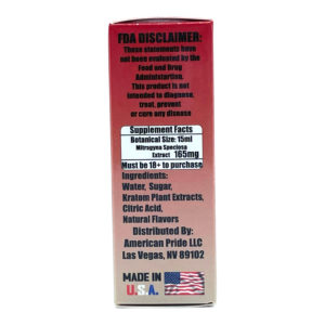 MITRA 165 Nano Kratom Dulce de Leche Flavor Extract Shot 165mg 15mL