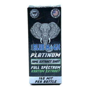 Blue Magic Platinum Kratom Extract Shot 165mg 10mL