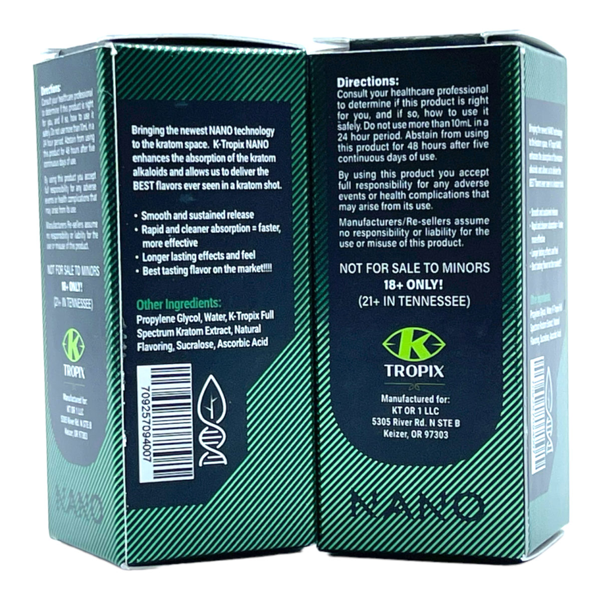 K-Tropix Chocolate Mint Nano Kratom Shot – 10ml