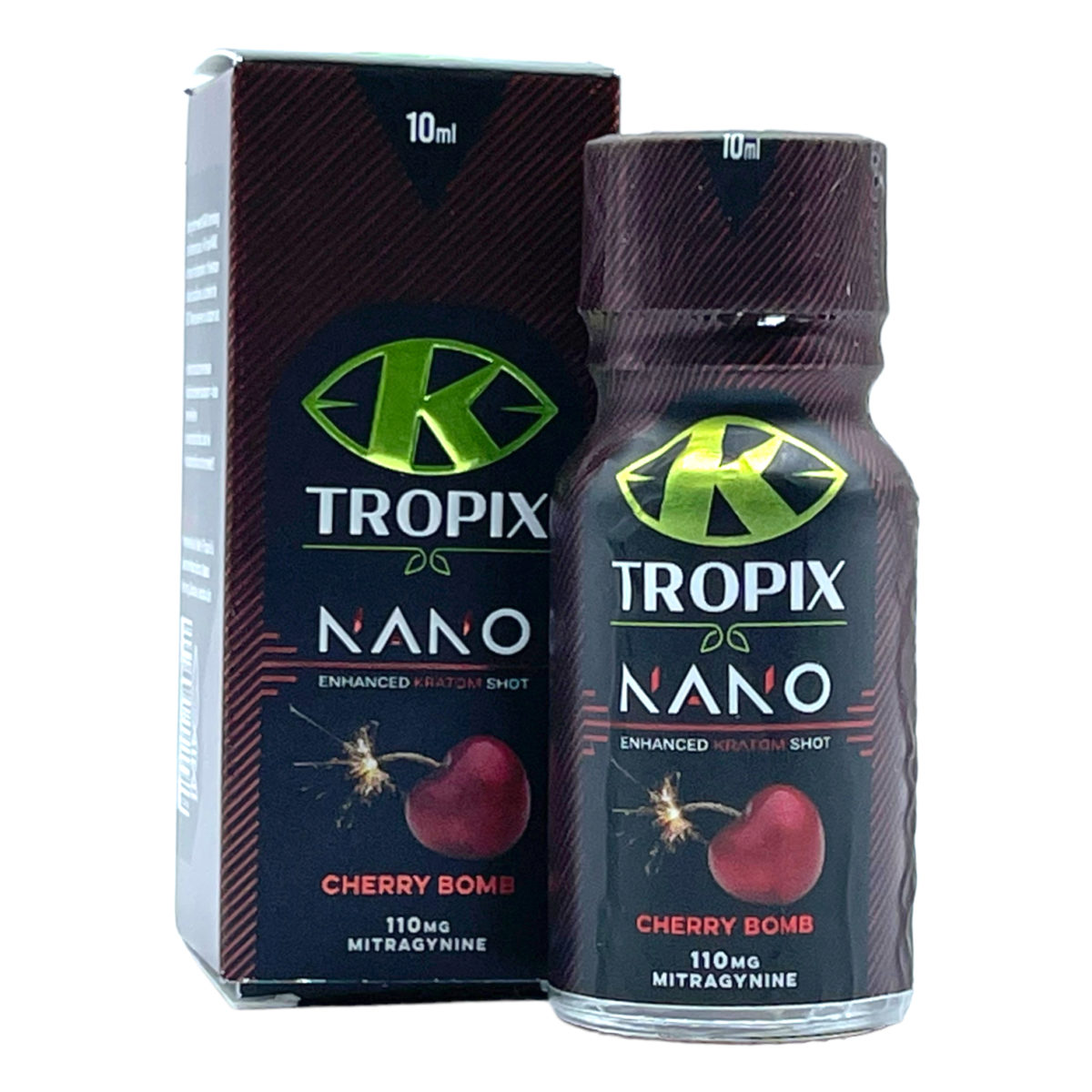 K-Tropix Exclusive Cherry Bomb Nano Kratom Shot – Buy 10 Get 2 Free