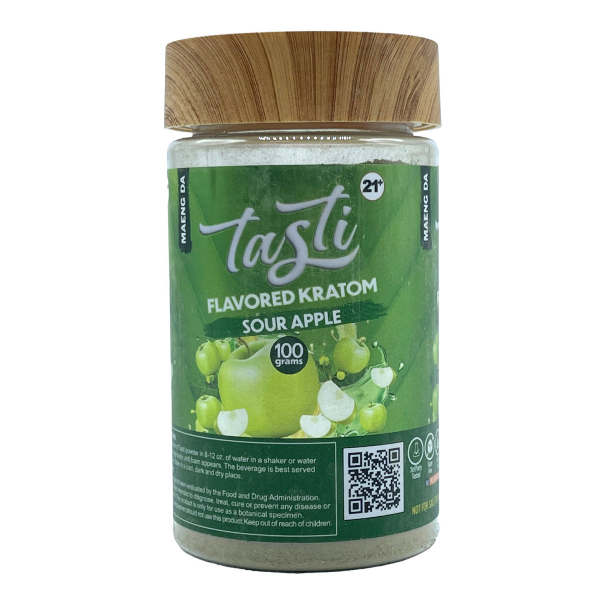 Tasti Sour Apple Kratom Powder – 100 grams