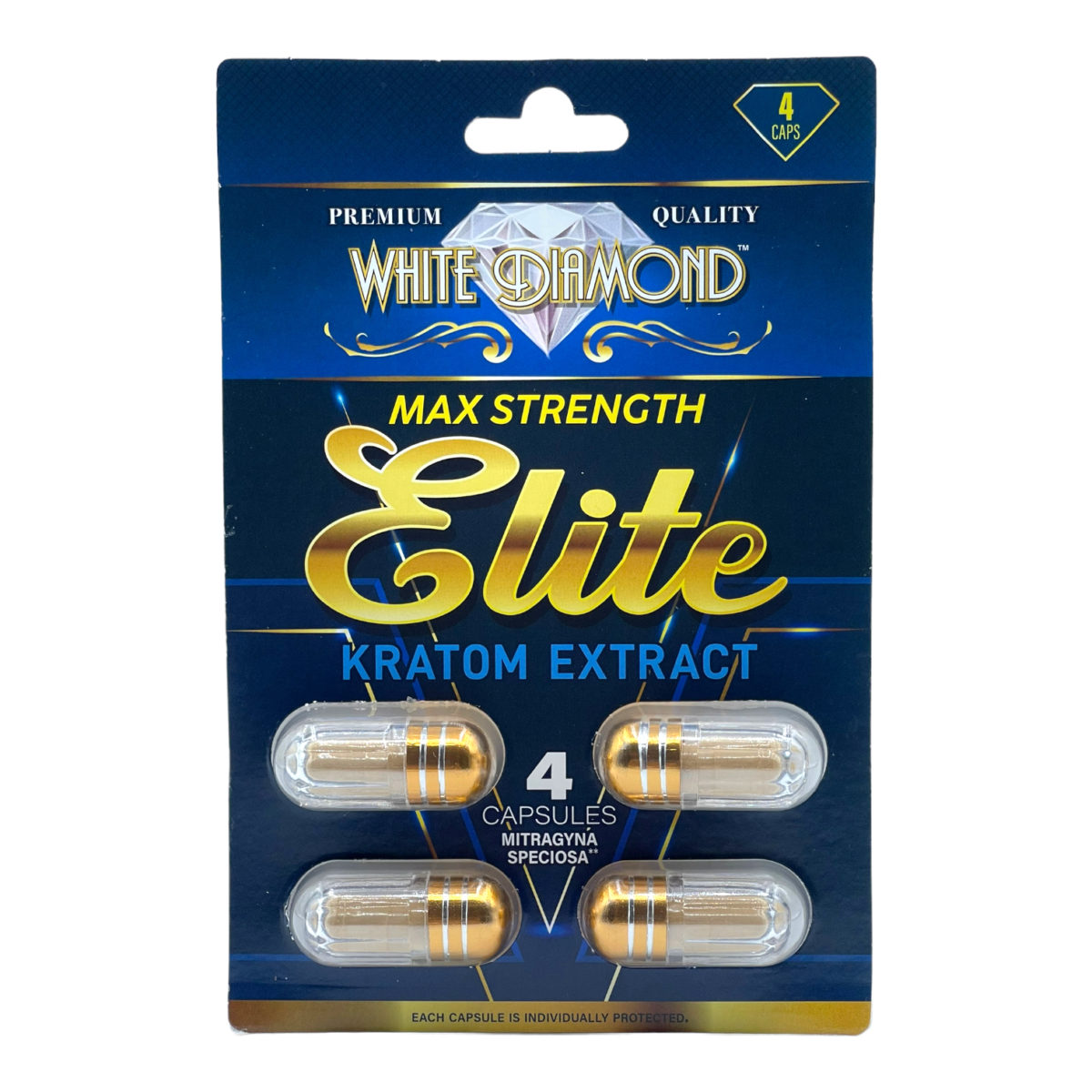 White Diamond Elite Kratom Extract Capsules
