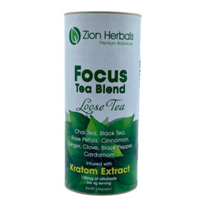 Zion Herbals Focus Tea Blend Kratom - 48 grams