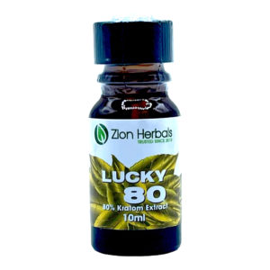 Zion Herbals Lucky 80 Kratom Extract Shot - 10ml