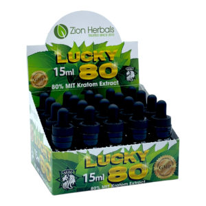 Zion Herbals Lucky 80 Kratom Shot 110mg 15mL