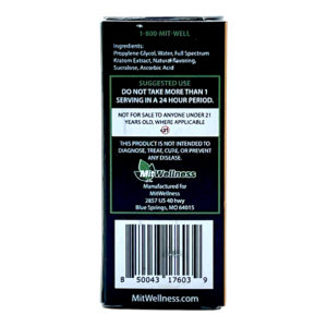 Mit Wellness Choice NANO Butterscotch Kratom Shot 110mg 10mL