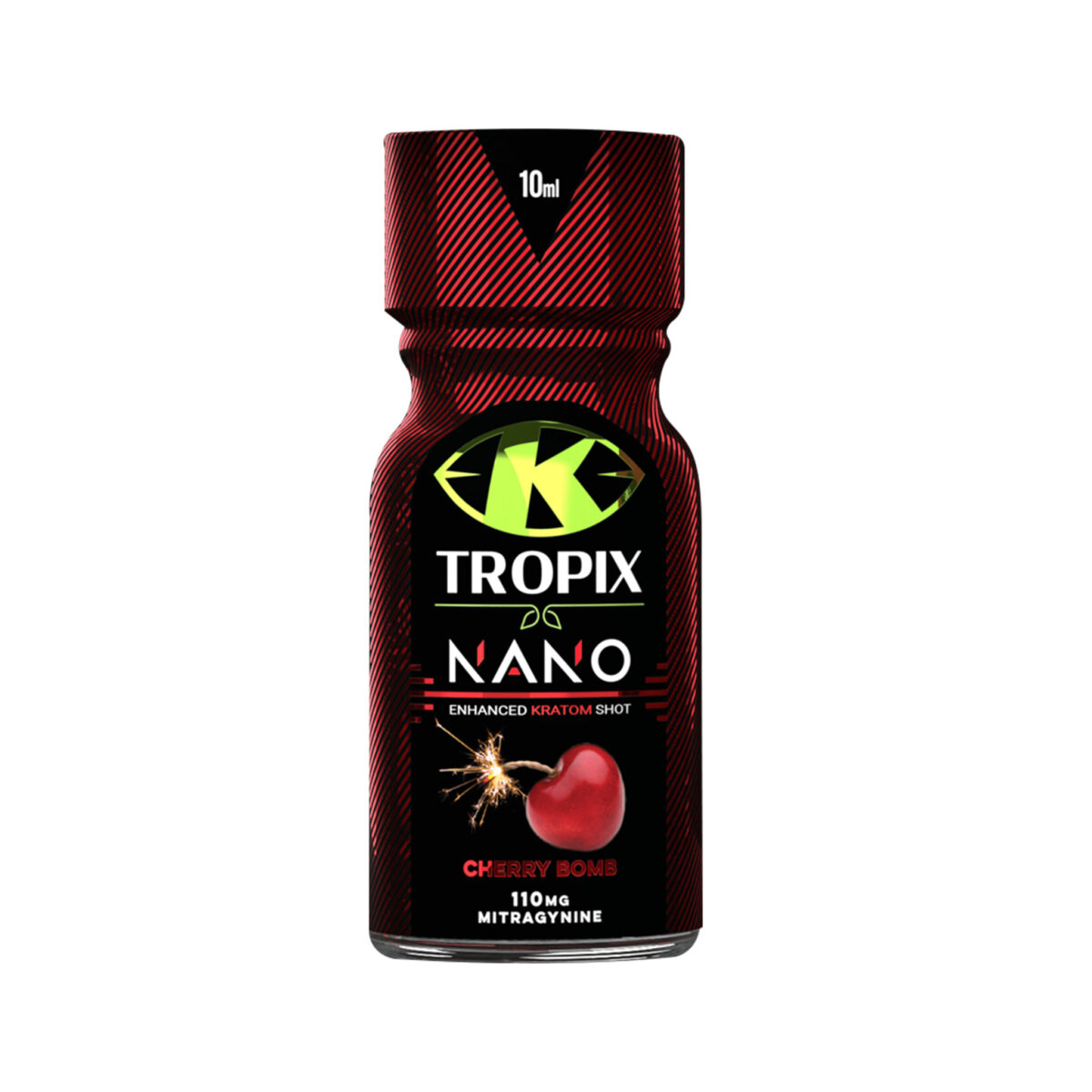 K-Tropix Cherry Bomb Nano Kratom Shot – 10ml