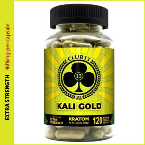 Club 13 Extra Strength Kali Gold Kratom Capsules