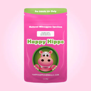 Happy Hippo Diamond White Vein Malay Kratom Powder - Thunder Hippo