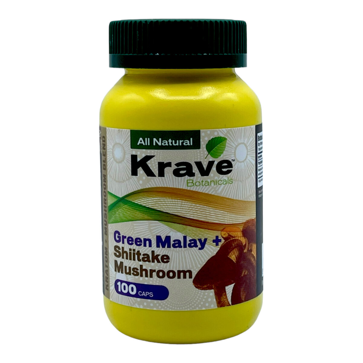 Krave Green Malay Shiitake Mushroom Blend Kratom Capsules