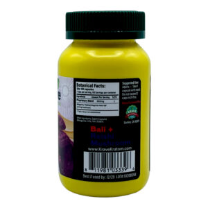 Krave Bali Reishi Mushroom Blend Kratom Capsules