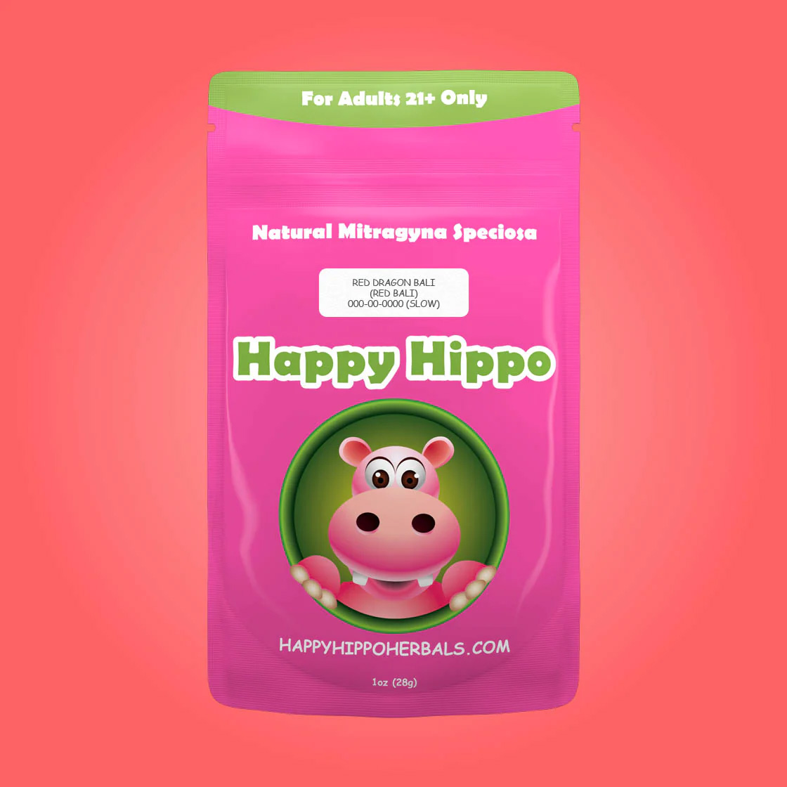 Happy Hippo Elite Red Vein Bali Kratom Powder – Red Dragon Bali