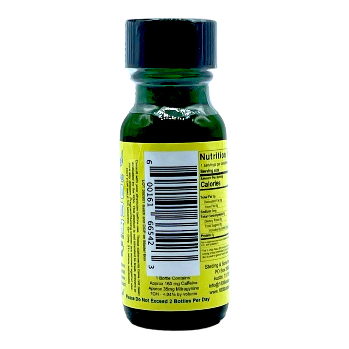 1836 Kratom Caffeinated Peppermint Extract Kratom Shot – 15ml