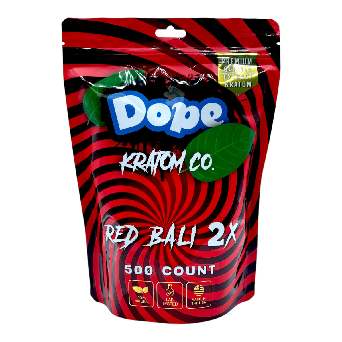 Dope Red Bali 2X Kratom Extract Capsules