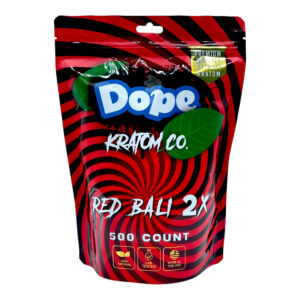 Dope Red Bali 2X Kratom Extract Capsules