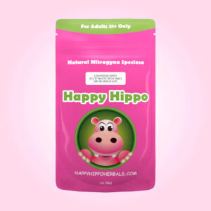 Happy Hippo Elite White Vein Thai Kratom Capsules - Lightning Hippo