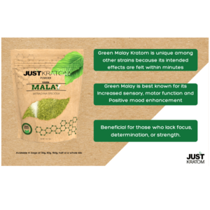 Just Kratom Green Malay Kratom Powder