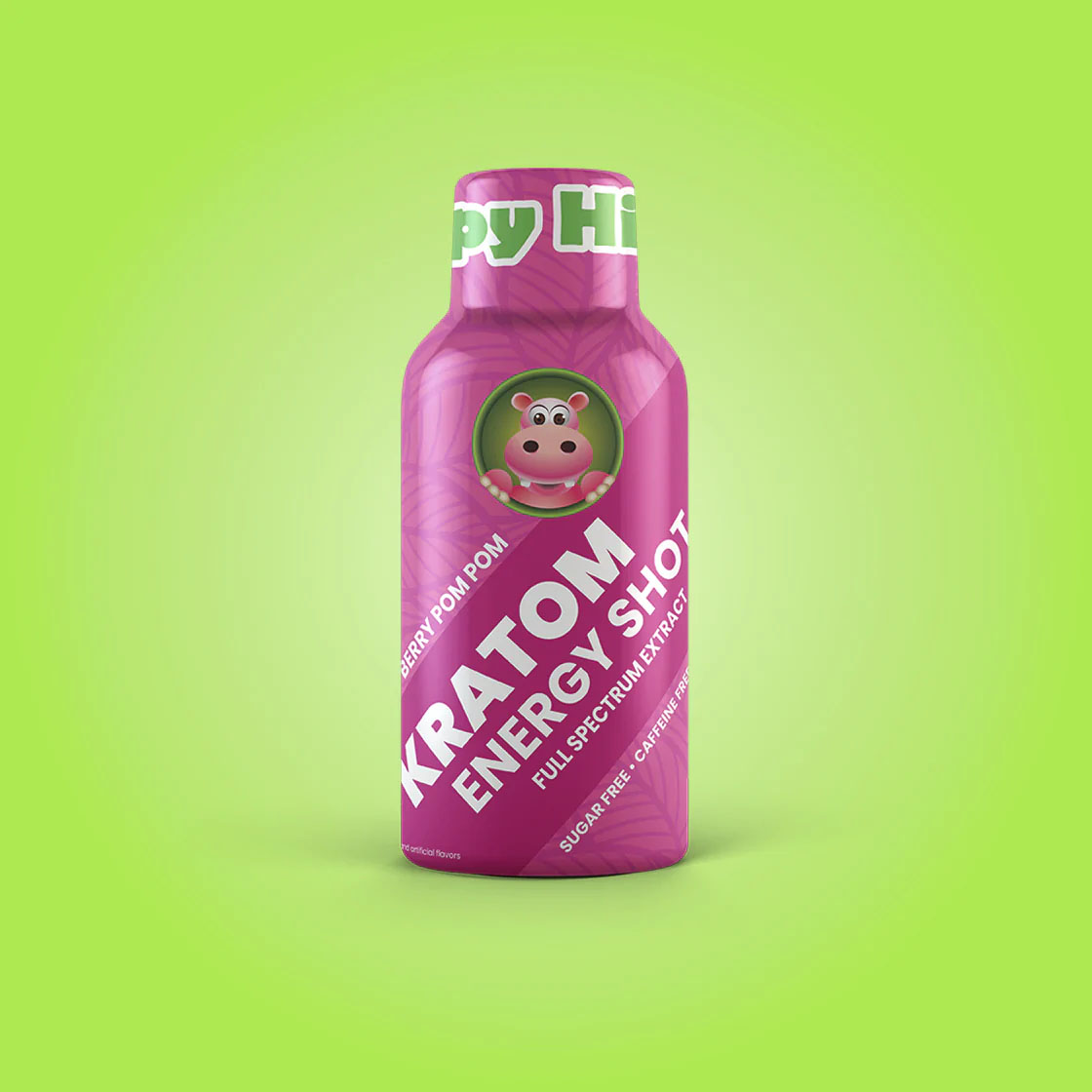 Happy Hippo Berry PomPom Extract Kratom Energy Shot –  59ml