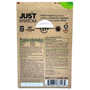 Just Kratom Extract Infused Kratom Gummies