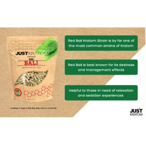 Just Kratom Red Bali Kratom Capsules