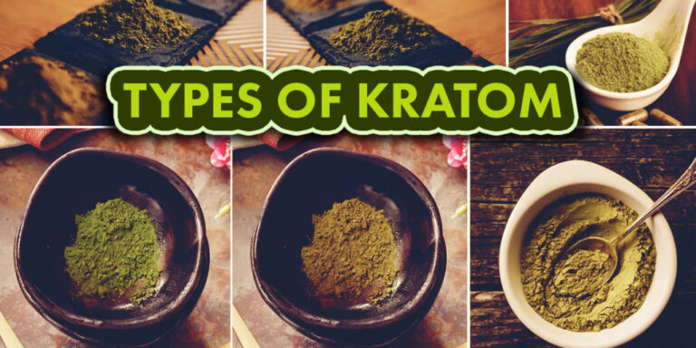 What are the main differences between the various kratom types?