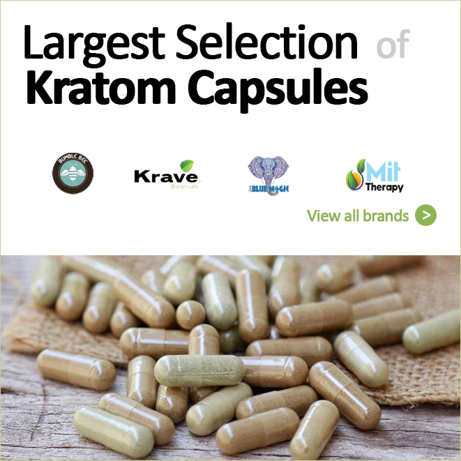Largest selection of Kratom Capsules