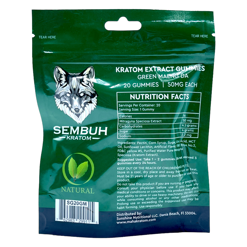 Sembuh Green Maeng Da Kratom Extract Gummies
