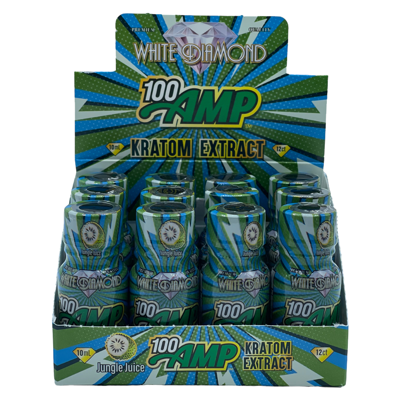 White Diamond AMP 100 Jungle Juice Kratom Extract Shot – 10ml