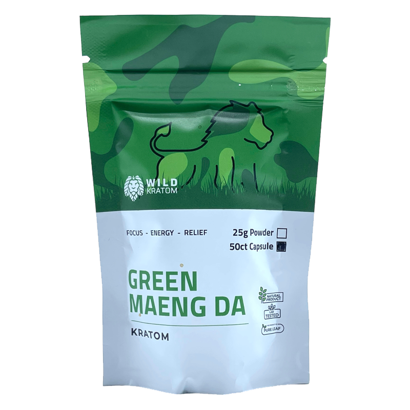 Wild Kratom Green Maeng Da Kratom Capsules