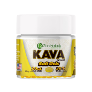 Zion Herbals Kava Extract Soft Gels 30% - 20ct