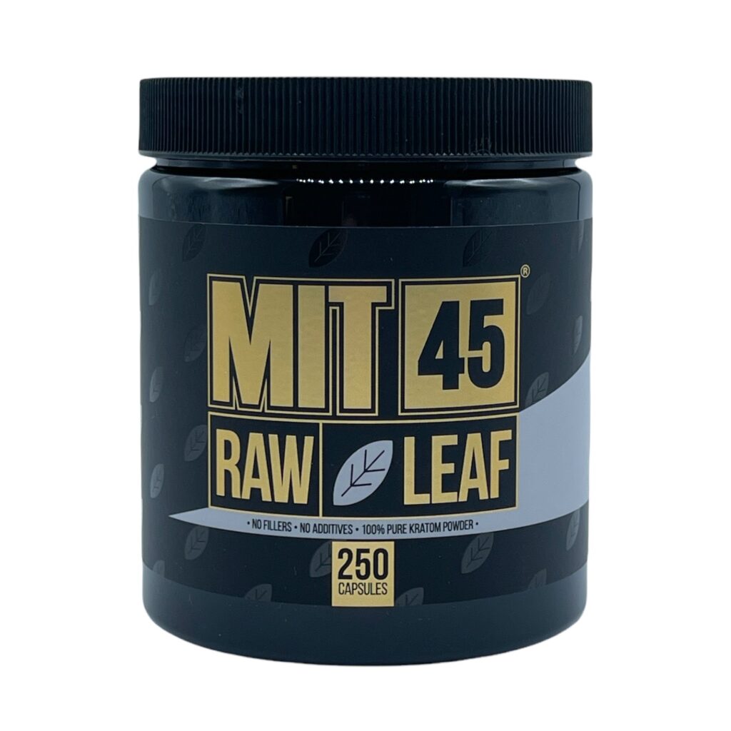MIT 45 Raw White Leaf Kratom Capsules