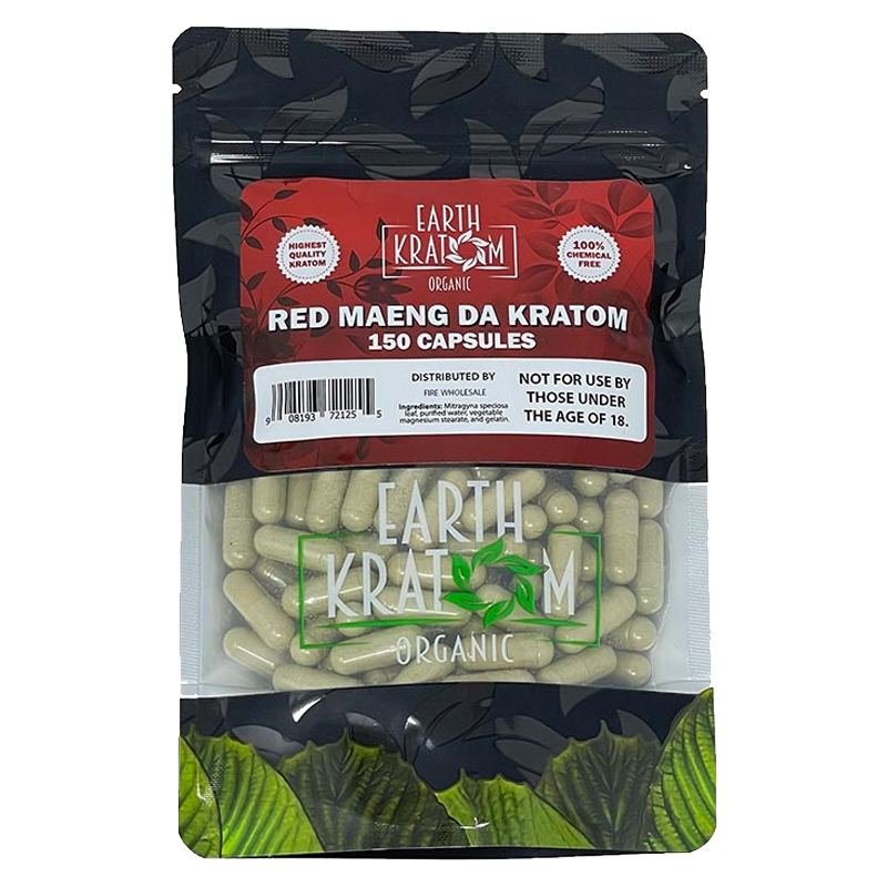 Earth Kratom Red Maeng package