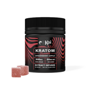 Koi Kratom Strawberry Apple Gummies - 500mg