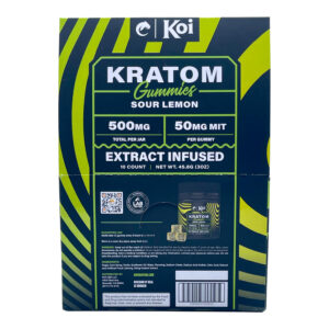 Koi Kratom Sour Lemon Gummies – 500mg