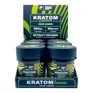 Koi Kratom Sour Lemon Gummies – 500mg