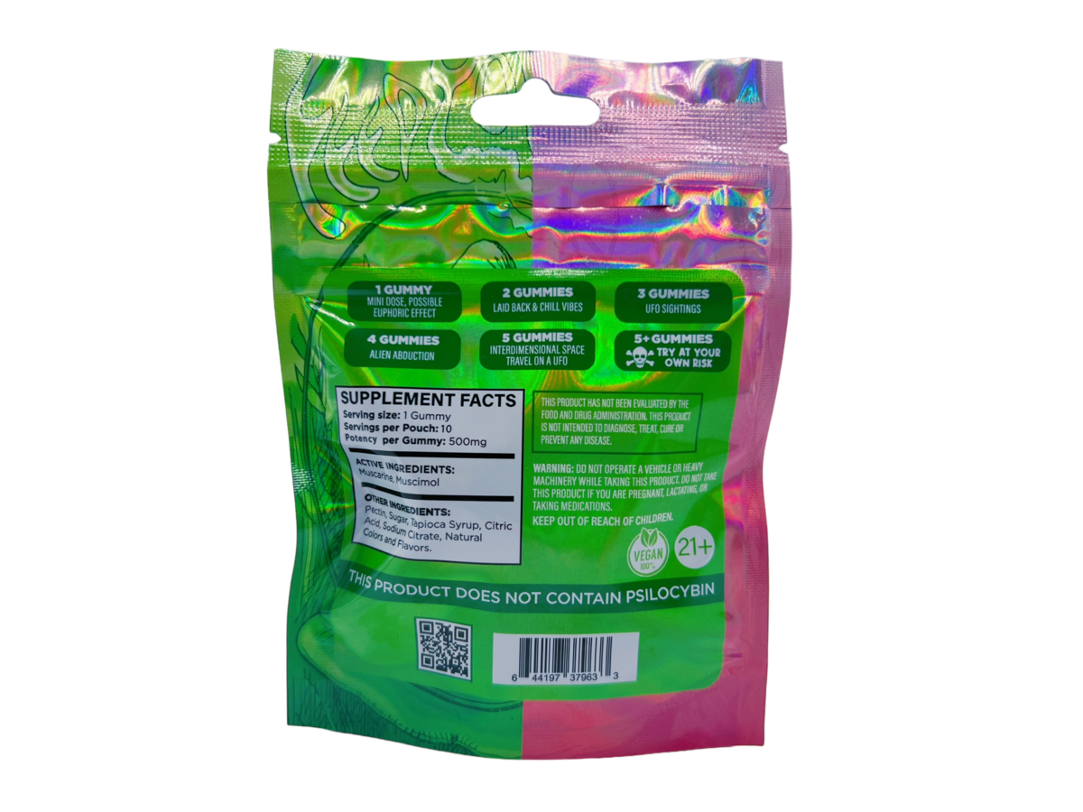 Psyched Cordyceps Mushroom Gummies – 500mg