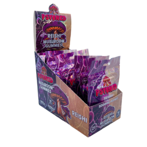 Psyched Reishi Mushroom Gummies (10ct) – (DEAL Buy 4 GET 1)