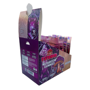 Psyched Reishi Mushroom Gummies (10ct) – (DEAL Buy 4 GET 1)