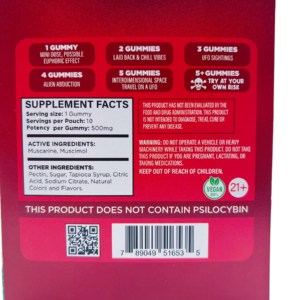 Psyched Lions Mane Mushroom Gummies (DEAL Buy 4 Get 1)