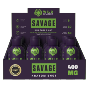 Wild Kratom Savage Ultimate Strength Kratom Shot 260mg 56mL