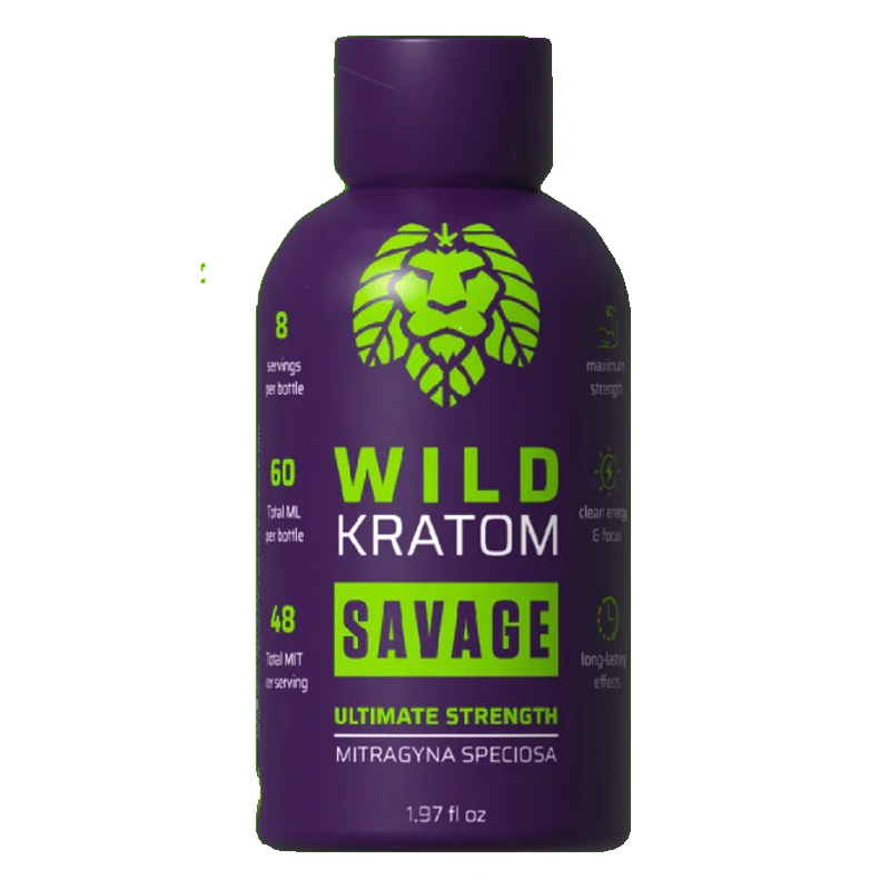 Wild Kratom Savage Ultimate Strength Kratom Shot – 60ml